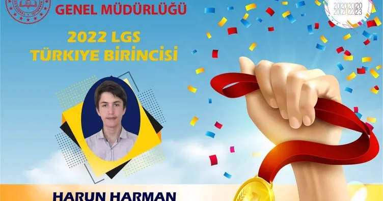 Harun Harman, 500 tam puan alarak Türkiye birincisi oldu