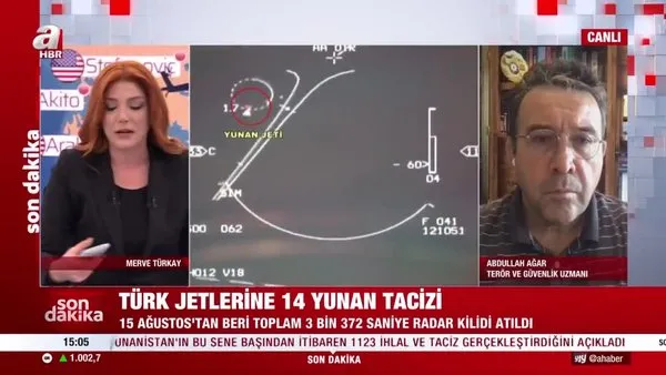 Türk jetlerine 14 kez Yunan tacizi! Abdullah Ağar konuyu A Haber'de değerlendirdi | Video