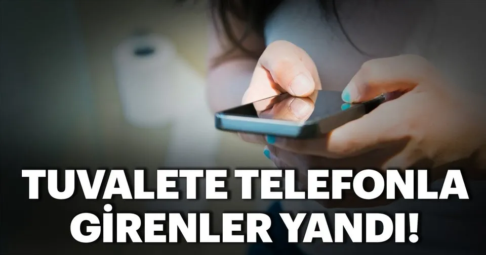 tuvalete telefonla girenler yandi