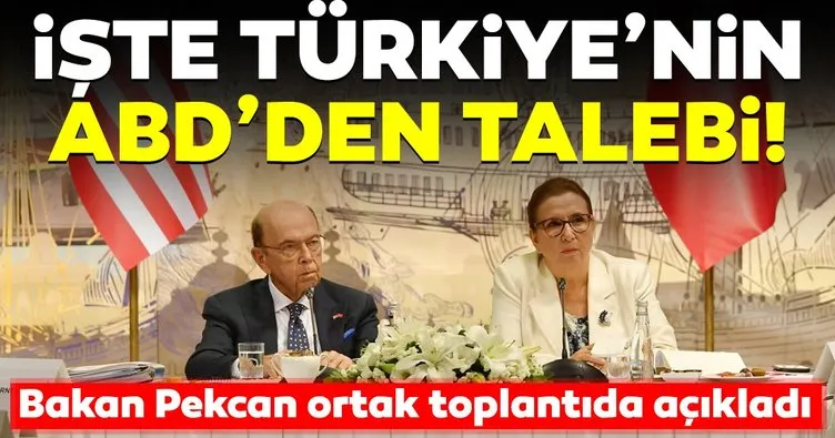 Ruhsar Pekcan Türkiye’nin talebini ortak basın toplantısında açıkladı!