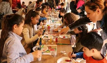 Kuşadası’nda taş boyama atölyesi