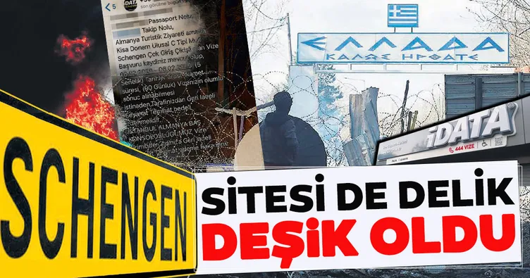 Schengen sitesi de delik deşik oldu