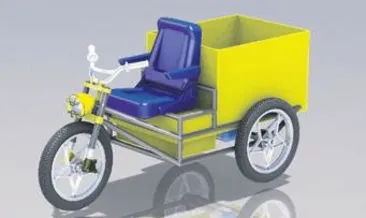 Elektrikli kargo aracı bitmek üzere