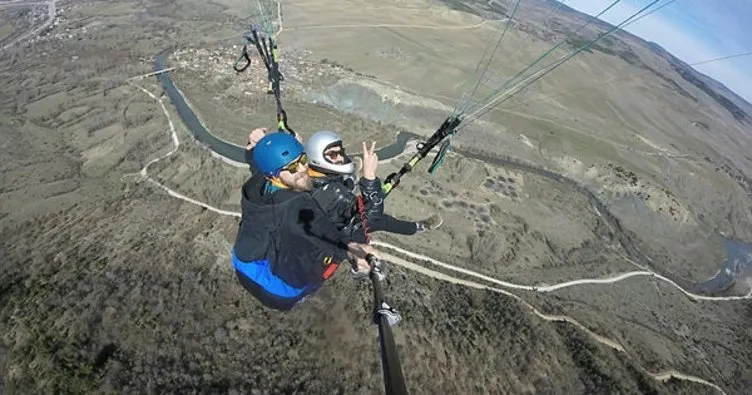 Karabük’te yamaç paraşütü heyecanı