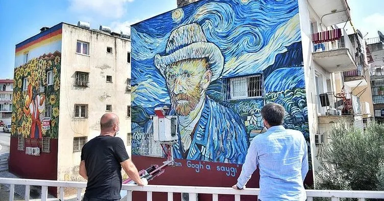 36 yıllık binaya Van Gogh tablosu
