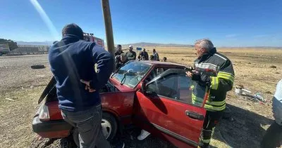 Trafik kazasında 1 kişi yaralandı #erzurum