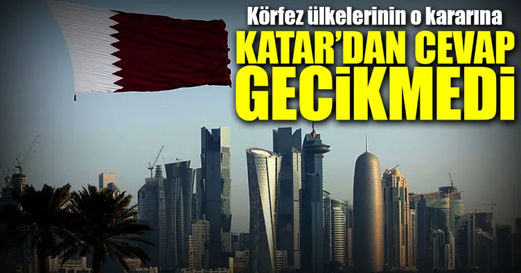 Katar’dan körfez ülkelerine cevap gecikmedi