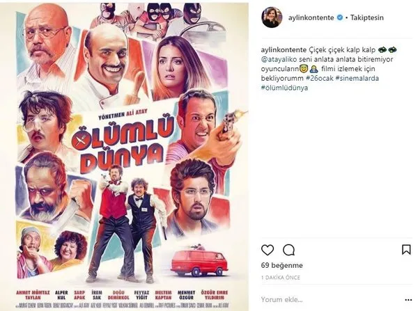 Ünlü isimlerin Instagram paylaşımları (09.01.2018)