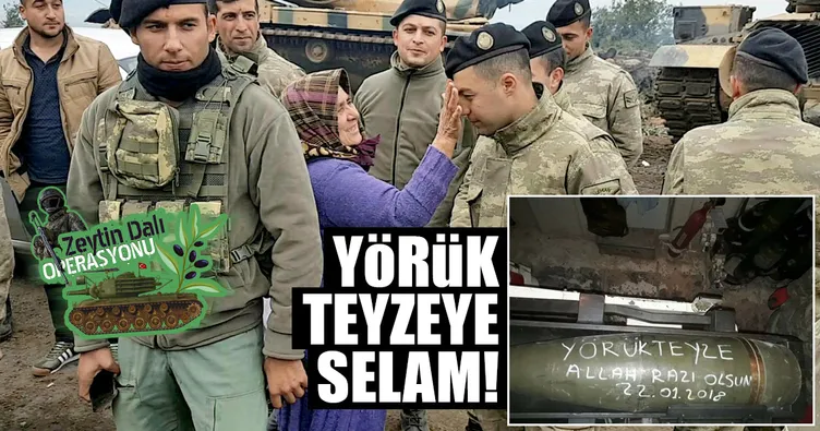 Mehmetçik Yörük teyzeyi unutmadı