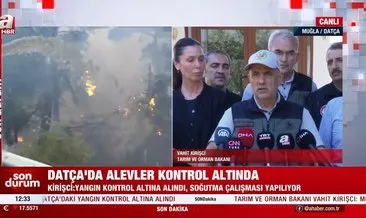 Son dakika: Tarım ve Orman Bakanı Vahit Kirişci: 10 ev hasar gördü, can kaybı yok #izmir