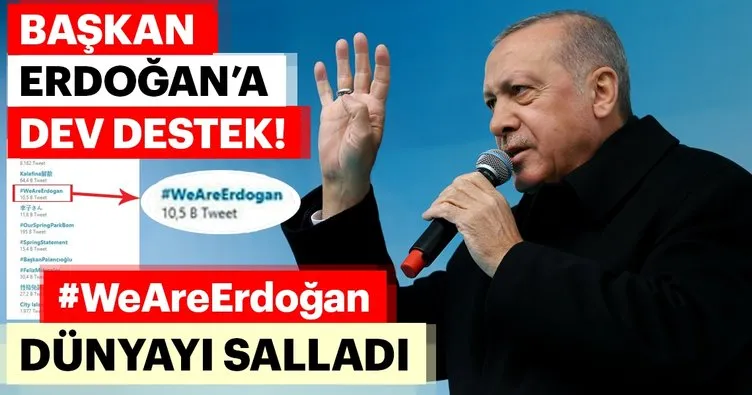 Başkan Erdoğan’a dünyanın dört bir yanından büyük destek!