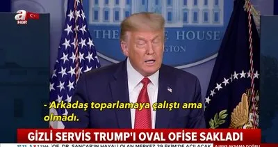Son Dakika Haberi | Beyaz Saray’da saldırı alarmı! Gizli Servis ABD Başkanı Donald Trump’ı Oval Ofise sakladı | Video