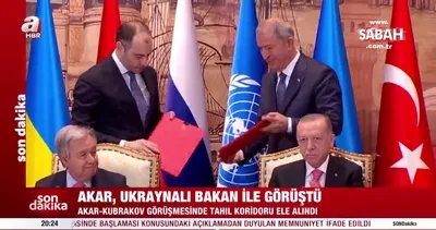 Savunma Bakanı Hulusi Akar, Ukrayna Altyapı Bakanı Aleksandr Kubrakov ile görüştü | Video