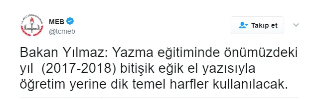 Okullarda El Yazisi Karari Egitim Haberleri