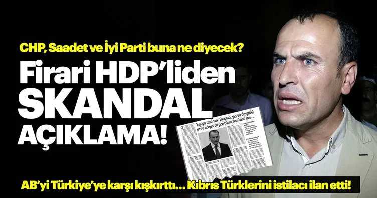 HDP’li Faysal Sarıyıldız’dan skandal: Türkleri işgalci ilan etti!
