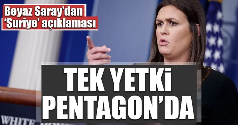 Beyaz Saray'dan 'Suriye' açıklaması