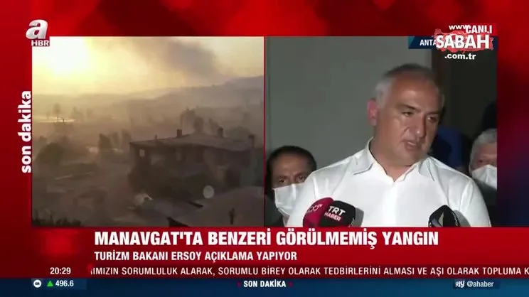Son dakika! Bakanlardan Manavgat'taki orman yangınıyla ilgili açıklama: 53 kişi dumandan etkilendi | Video
