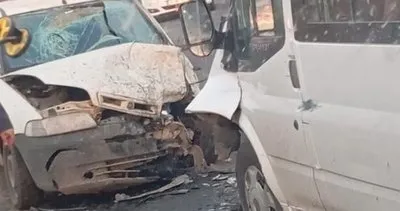 Erzurum’da öğrenci servisi ile kamyonet çarpıştı: 8 yaralı #erzurum
