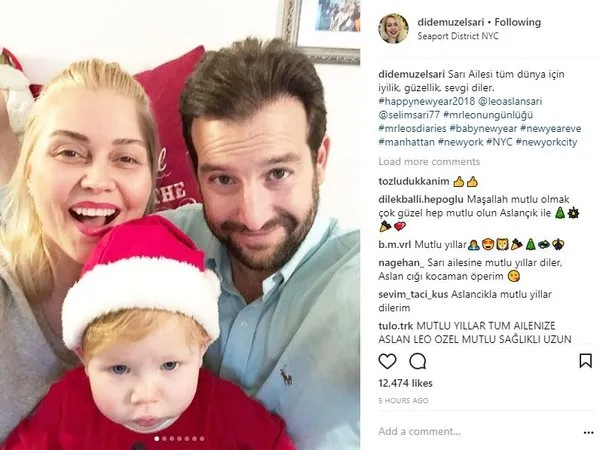 Ünlülerin Instagram paylaşımları (01.01.2018)