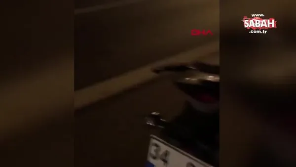 Beykoz'da sürücünün dikkati motosiklet hırsızlığını önledi | Video
