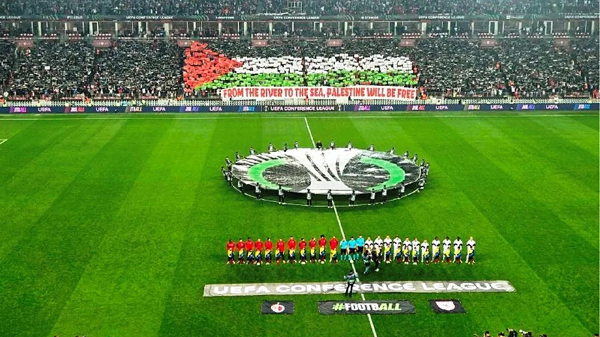 Samsunspor tribünlerinden Filistin’e destek! – Son Dakika Spor Haberleri Samsunspor tribünlerinden Filistin’e destek! – Son Dakika Spor Haberleri