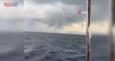 Bodrum açıklarında dev hortum çıktı