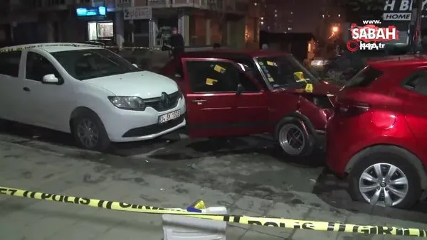 Gaziosmanpaşa'da seyir halindeki otomobile silahlı saldırı kamerada: 1 ölü | Video