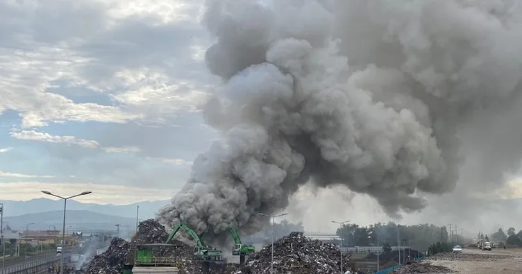 Yer Osmaniye: Geri dönüşüm fabrikasında yangın çıktı!