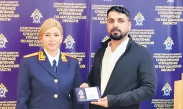 Rusya’da kahraman Türk’e cesaret ödülü
