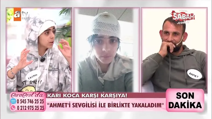 Esra Erol canlı yayınına Fatma’nın feryadı damga vurdu! Esra Erol’da karı- koca karşı karşıya geldi: Kafamı duvarlara vurdu! | Video