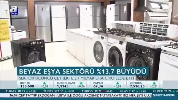 Beyaz eşya sektörü yüzde 13,7 büyüdü