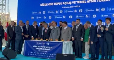 Bakan Kacır 15 fabrikayı açtı, 11 fabrikanında temelini attı #nigde