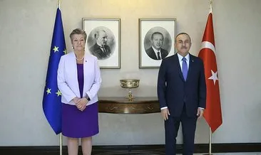 Bakan Çavuşoğlu, AB İçişleri Komiseri ile görüştü