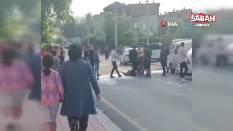 Akrabalar arasında çıkan kavgada pompalı dehşeti | Video