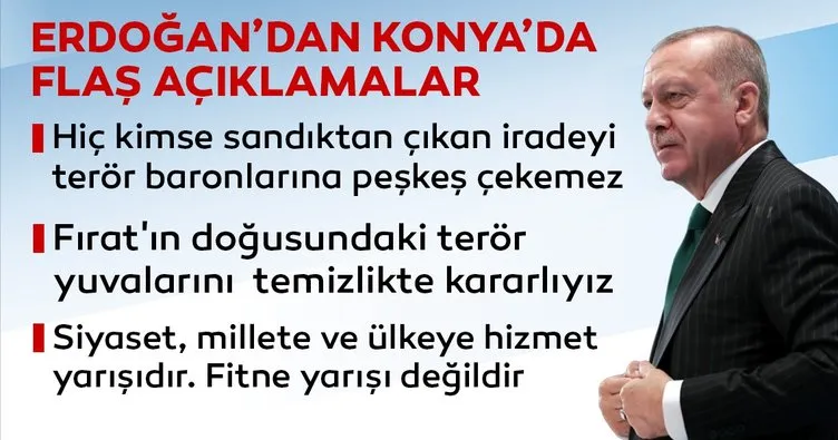 Cumhurbaşkanı Erdoğan: Fırat'ın doğusundaki terör yuvalarını temizlikte kararlıyız