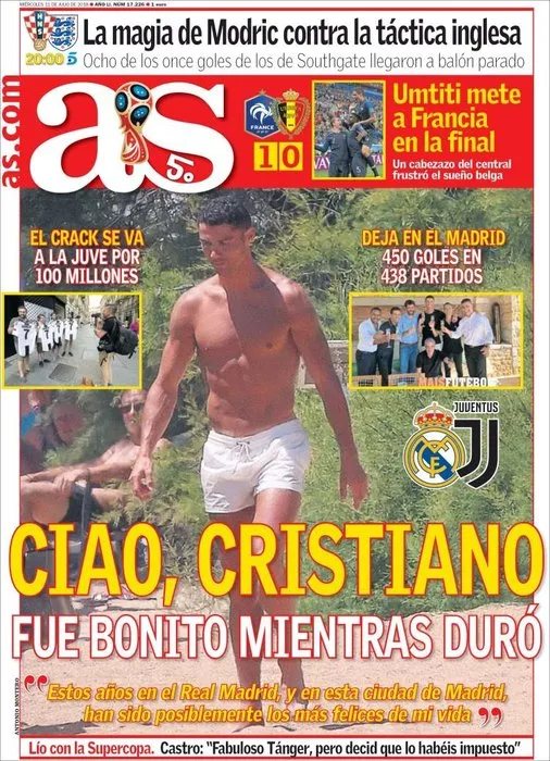 Ronaldo transferi manşetlerde!