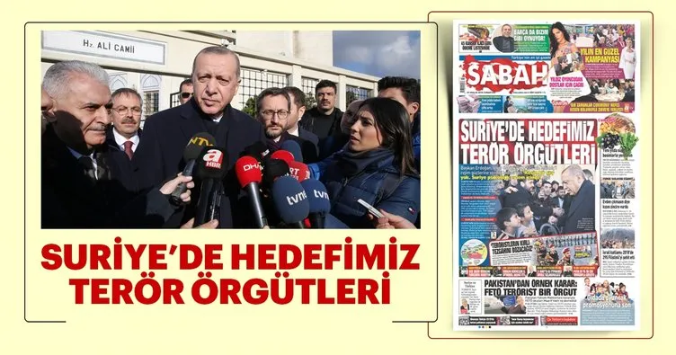 Suriye’de hedefimiz terör örgütleri