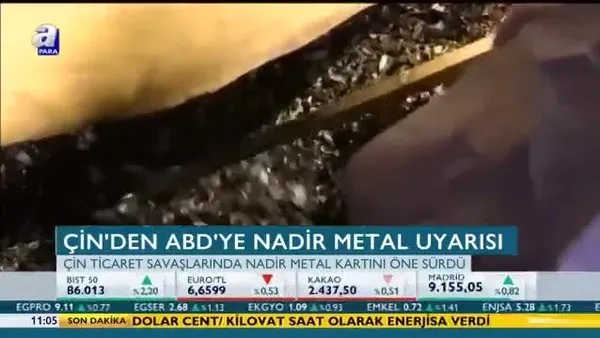 Çin'den ABD'ye nadir metal uyarısı