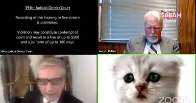 ABD’de online duruşmaya katılan avukat, kendisinin kedi olmadığına inandırmaya çalıştı | Video