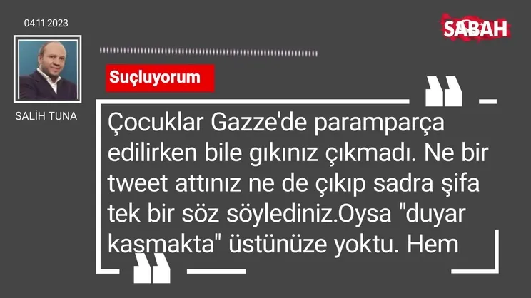 Salih Tuna | Suçluyorum