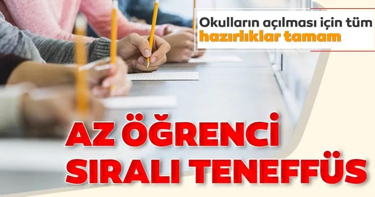 Az öğrenci sıralı teneffüs