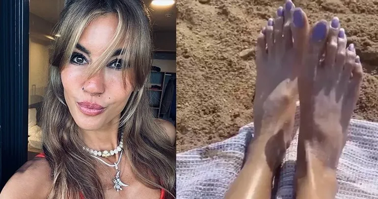 ’Çağla Şıkel’in ayakları’ görüntüsü sosyal medyada viral oldu! Ünlü modelden yanıt gecikmedi!