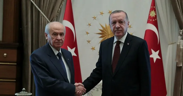 Başkan Erdoğan - Bahçeli görüşmesi