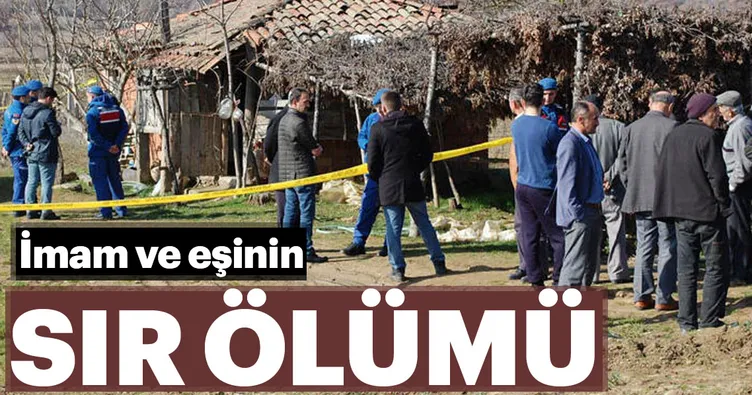 Manisa’da imam ve eşinin sır ölümü