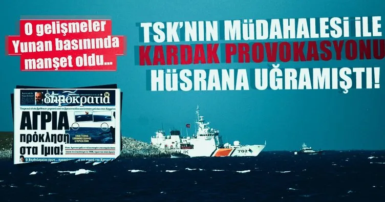 Türk Sahil Güvenlik’in Kardak müdahalesi Yunan basınında geniş yankı buldu!