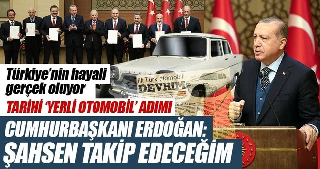 cumhurbaskani erdogan ilk arabayi ben