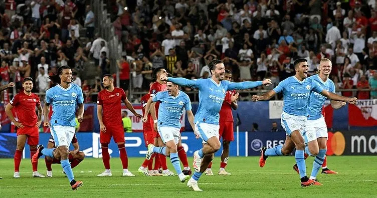 UEFA Süper Kupa Manchester City’nin! Sevilla penaltılarda kaybetti...