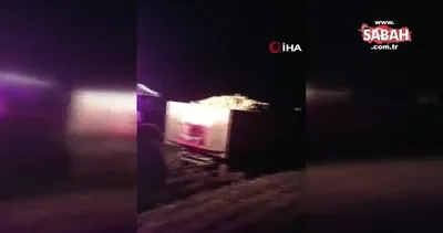 Muş’ta bataklığa dönen tarlada zorlu hasat