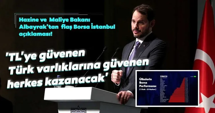 Son dakika! Hazine ve Maliye Bakanı Berat Albayrak’tan flaş Borsa İstanbul açıklaması