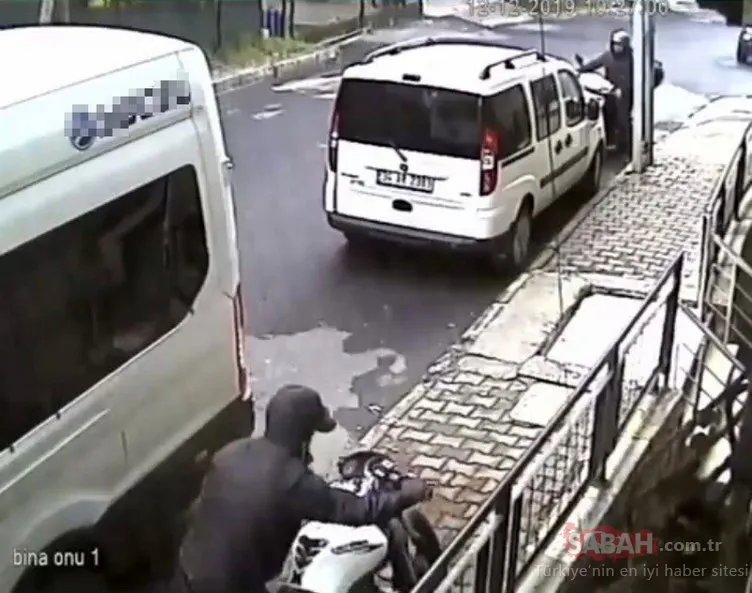 Eyüpsultan’da motosiklet hırsızının pes dedirten rahatlığı kamerada